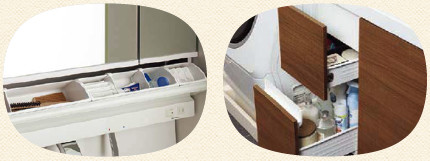 2 洗面台引出収納