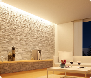 もっと個性的な演出をするなら、「間接照明」を設置!