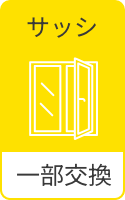 サッシ 一部交換